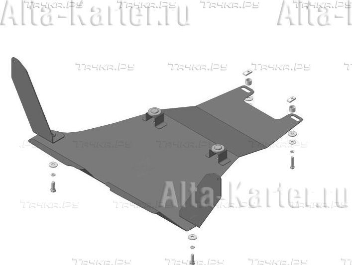 Купить запчасть MOTODOR - 61406 Защита для заднего бампера Nissan X-Trail T31 2007-2014.Артикул 61406