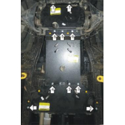 Купить MOTODOR - 10705 Защита для двигателя, ПД, КПП и РК Ford Ranger III 2006-2012