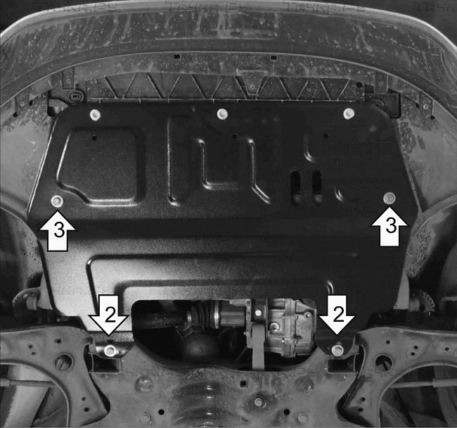 Купить запчасть MOTODOR - 52301 Защита для двигателя, КПП Volkswagen Polo V седан, хэтчбек 2009-2020