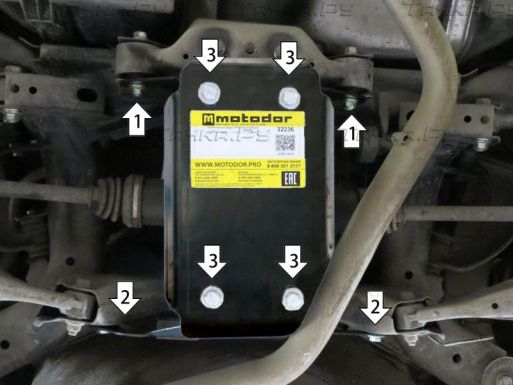 Купить запчасть MOTODOR - 02237 Защита для заднего дифференциала Subaru Forester V 2018-2023