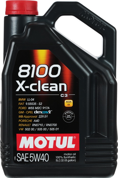 Купить запчасть MOTUL - 104720 8100 X-CLEAN 5W-40