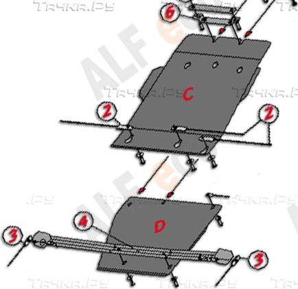 Купить запчасть ALFECO - ALF29152AL Защита алюминиевая для раздатки Infiniti QX56 III 2010-2013