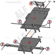 Купить ALFECO ALF29152AL Защита алюминиевая для раздатки Infiniti QX56 III 2010-2013