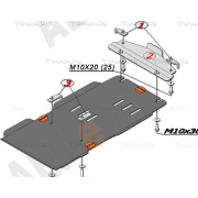 Купить ALFECO ALF3022 Защита для КПП и раздатки Audi Q7 I 2009-2014