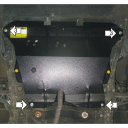 Купить MOTODOR - 01618 Защита для двигателя, КПП, радиатора Peugeot Expert II 2007-2012, вкл. Expert Tepee