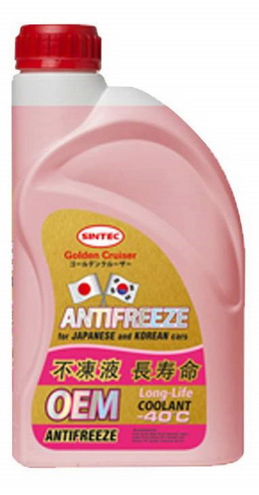 Купить запчасть SINTEC - 990456 SINTEC ANTIFREEZE ОЕМ FOR JAPANESE AND KOREAN CARS RED