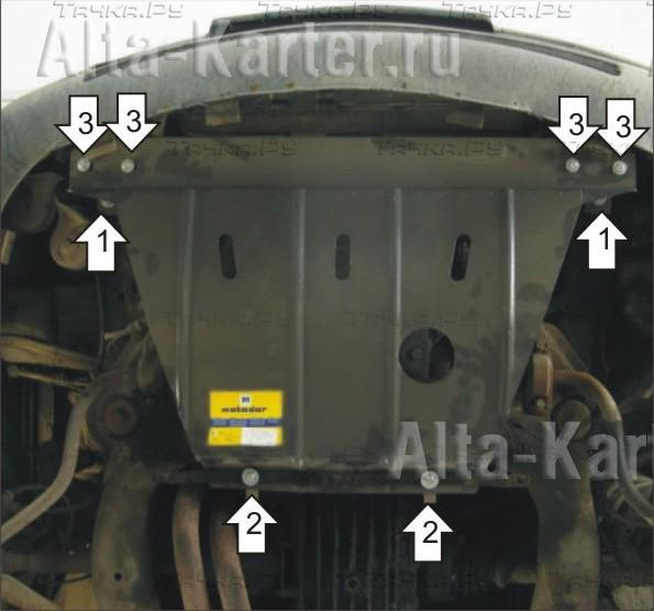 Купить запчасть MOTODOR - 00110 Защита для двигателя Audi A6 C4 1994-1997