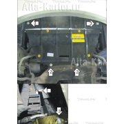 Купить MOTODOR - 00222 Защита для радиатора BMW 5-серия E60 2007-2010