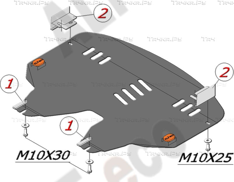 Купить запчасть ALFECO - ALF4301 Защита для картера и АКПП Mini Cooper 2006-2013