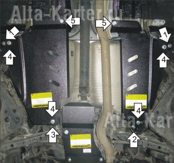 Купить запчасть MOTODOR - 01446 Защита для бензобака Nissan X-Trail T31 2007-2014