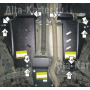 Купить MOTODOR 01446 Защита для бензобака Nissan X-Trail T31 2007-2014