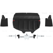 Купить АвтоБРОНЯ 111009211 Защита для картера, КПП, пыльников левого и правого (увеличенная) Chery Tiggo 8 2020-2023