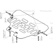 Купить MOTODOR 72201 Защита для картера Subaru Forester V 4WD 2018-2023