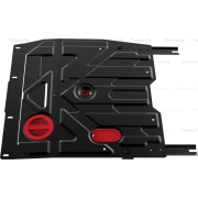 Купить АвтоБРОНЯ 111055053 Защита для картера и КПП Suzuki SX4 I Classic 2006-2013