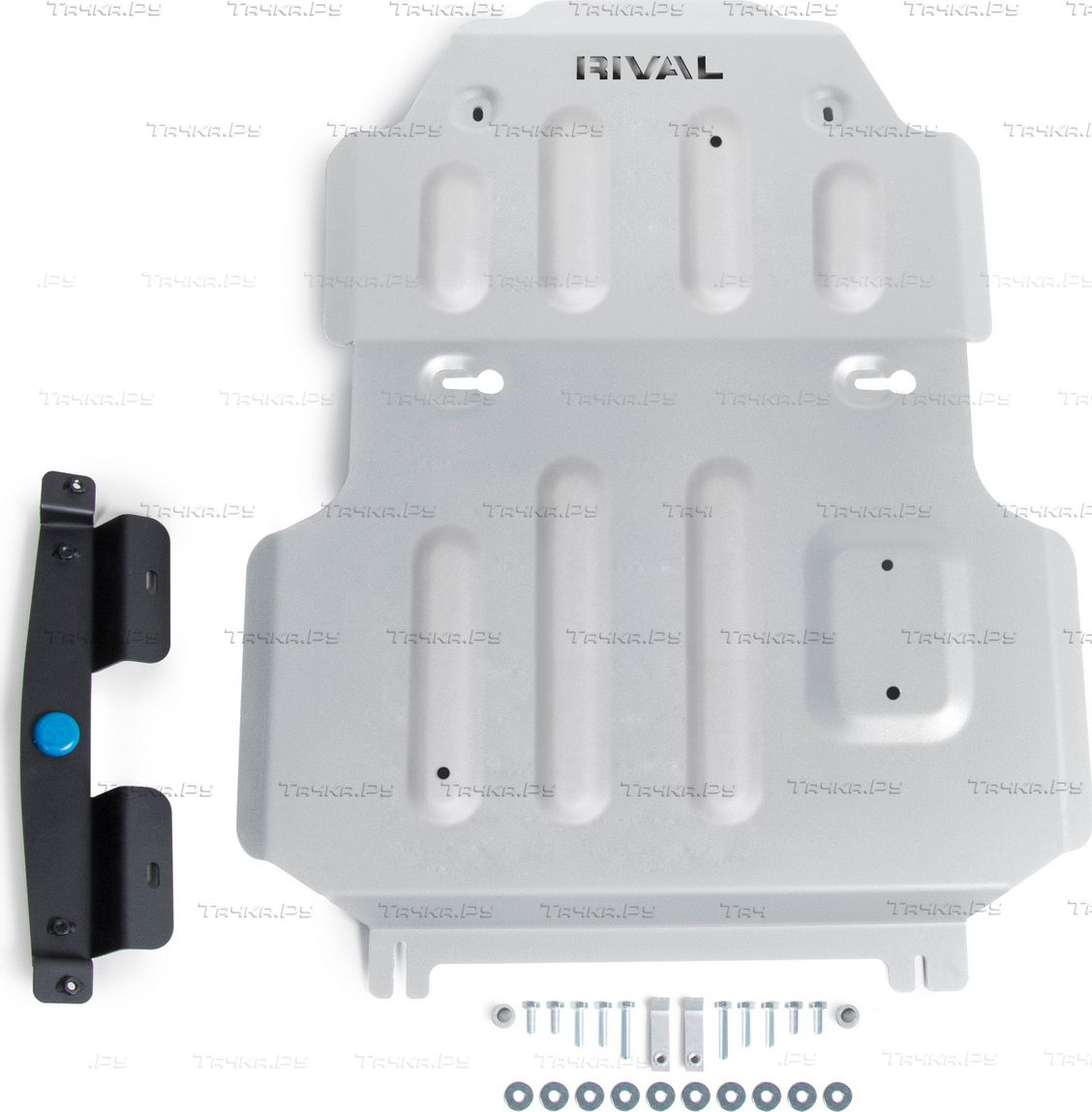 Купить запчасть RIVAL - 2333955916 Защита для радиатора и картера Toyota Land Cruiser 300 2021-2023