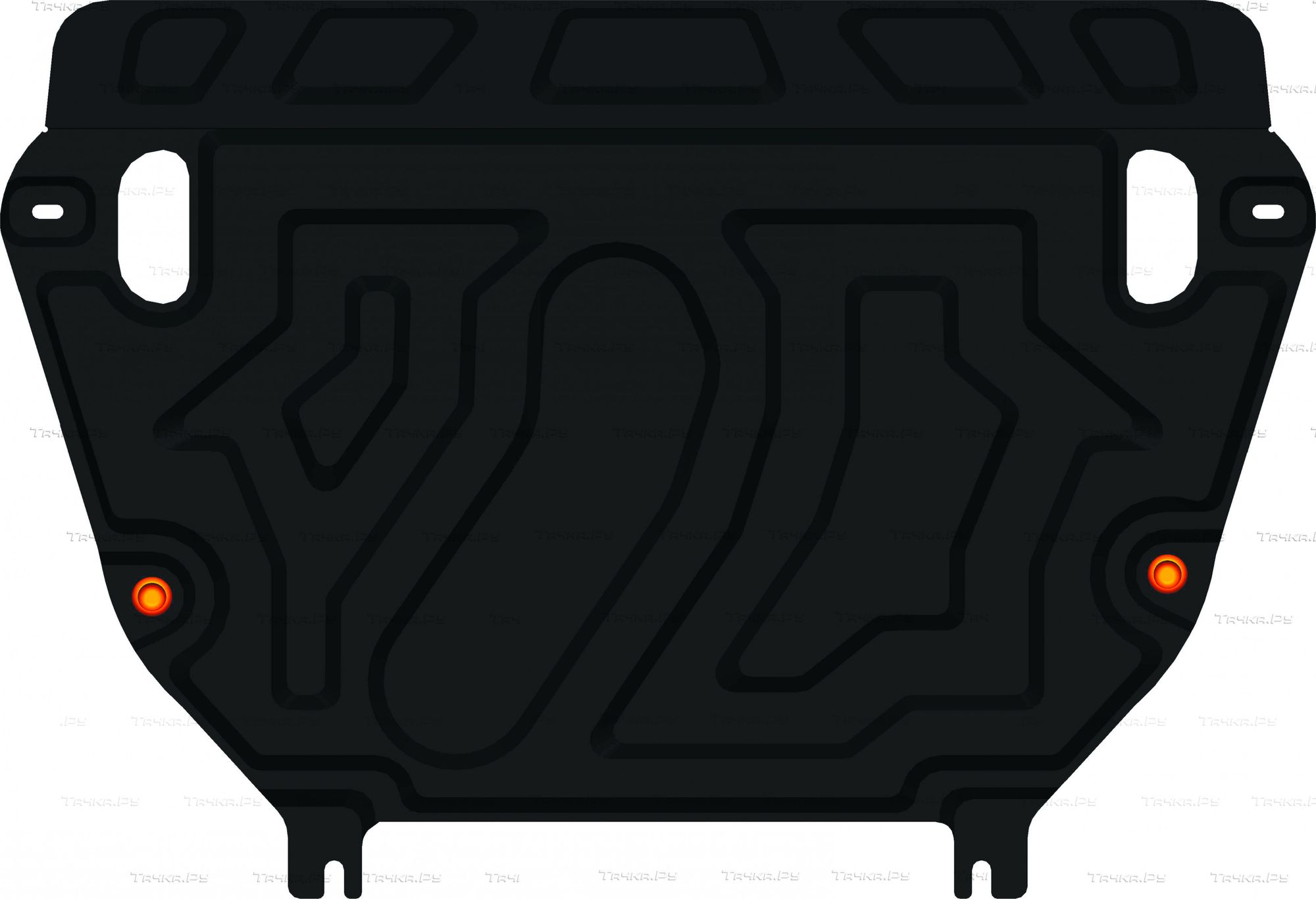 Купить запчасть ALFECO - ALF2466ST Защита для картера и КПП Toyota RAV4 III 2010-2013 (на штатный пыльник)