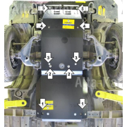 Купить MOTODOR 12514 Защита для двигателя, КПП Toyota Hilux VII 2006-2015