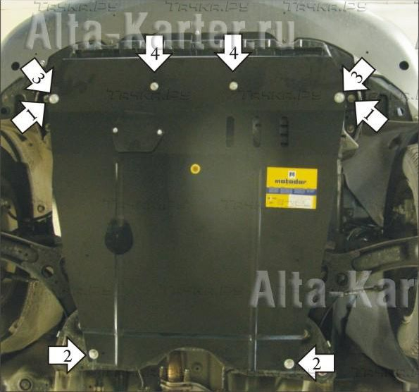 Купить запчасть MOTODOR - 02414 Защита для картера, КПП Suzuki SX4 I 2006-2013