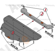 Купить ALFECO ALF2901AL Защита алюминиевая для картера Infiniti FX 35, 37, 50 2009-2012