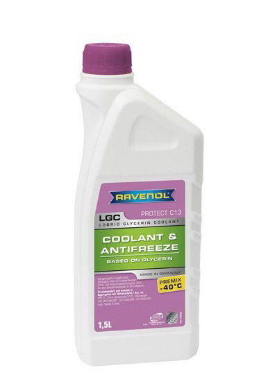 Купить запчасть RAVENOL - 4014835756311 RAVENOL LGC LOBRID GLYCERIN COOLANT PREMIX -40°C