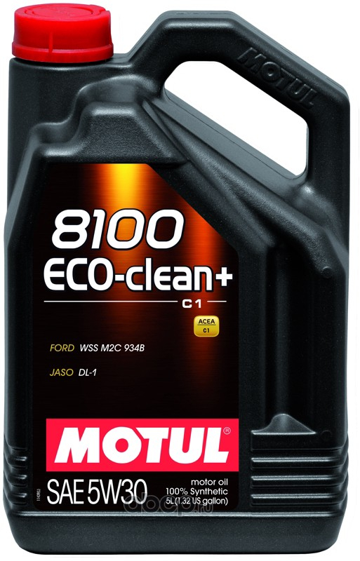 Купить запчасть MOTUL - 101584 8100 ECO-CLEAN+ 5W-30