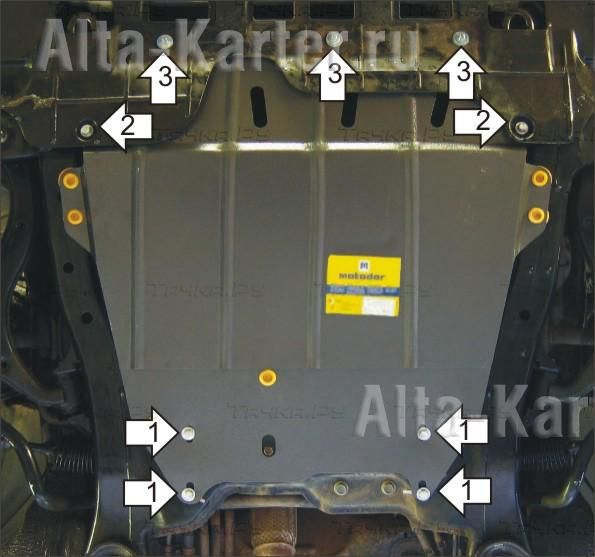 Купить запчасть MOTODOR - 01024 Защита для картера, КПП Kia Carnival II 2006-2014