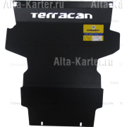 Купить MOTODOR - 00920 Защита для картера, переднего дифференциала Hyundai Terracan 2001-2006