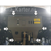 Купить MOTODOR 00618 Защита для картера, КПП Fiat 500 2008-2023