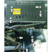 Купить MOTODOR - 13211 Защита для радиатора и рулевых тяг Land Rover Defender 2007-2023