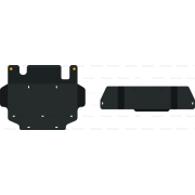 Купить ALFECO ALF1526AL4 Защита алюминиевая для КПП и РК Nissan Patrol Y61 (3-дв. 3.0 TD) 2000-2010