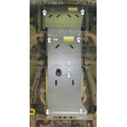 Купить MOTODOR 382902 Защита алюминиевая для двигателя, ПДФ, КПП Dodge Ram III 1500 2002-2008