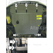 Купить MOTODOR - 01312 Защита для картера, КПП Mitsubishi Colt 2000-2003