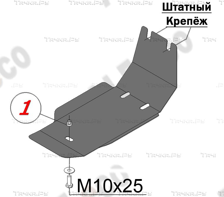 Купить запчасть ALFECO - ALF2228AL4 Защита алюминиевая для редуктора Subaru Tribeca I 2005-2007
