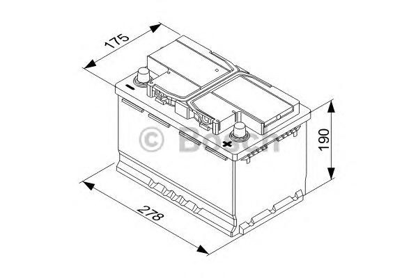 Купить запчасть BOSCH - 0092T30080 Аккумулятор