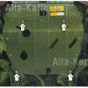 Купить MOTODOR - 00927 Защита для картера, КПП Hyundai Tiburon 2001-2009