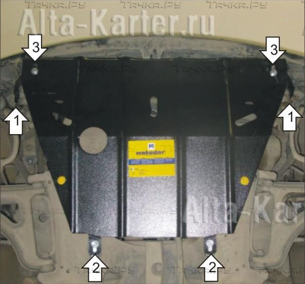 Купить запчасть MOTODOR - 01706 Защита для картера, КПП Renault Twingo 1995-2000