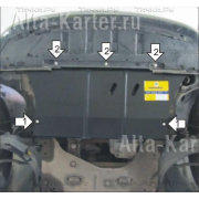 Купить MOTODOR - 01713 Защита для картера, КПП Renault Megane II Grand Tour 2002-2009
