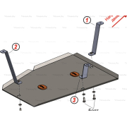 Купить ALFECO ALF6101 Защита для топливного бака Exeed TXL 2020-2021