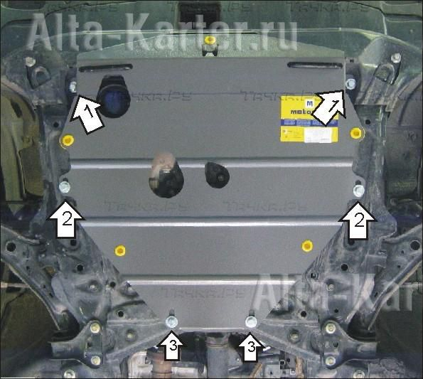 Купить запчасть MOTODOR - 00816 Защита для картера, КПП Honda CR-V III 2007-2012