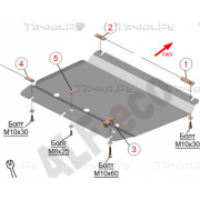 Купить ALFECO ALF3708 Защита для РК Cadillac Escalade IV 2014-2020