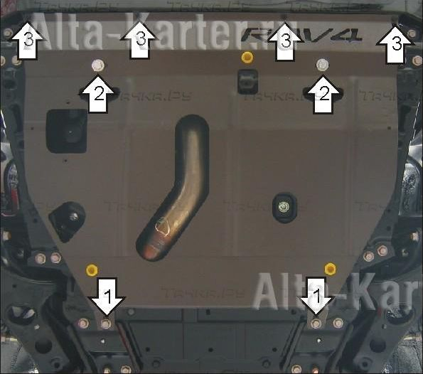 Купить запчасть MOTODOR - 02535 Защита для картера, КПП Toyota RAV4 III 2006-2010