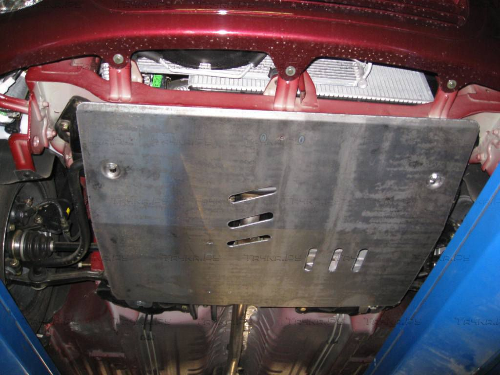 Купить запчасть ALFECO - ALF3507AL4 Защита алюминиевая для картера и КПП Lifan Smily 330 рестайлинг 2014-2018