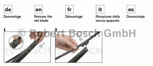 Купить запчасть BOSCH - 3397008009 Щетка стеклоочистителя бескаркасная