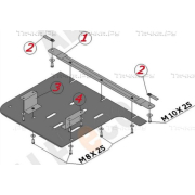 Купить ALFECO ALF3413AL Защита алюминиевая для КПП BMW Х1 E84 sDrive 2009-2015