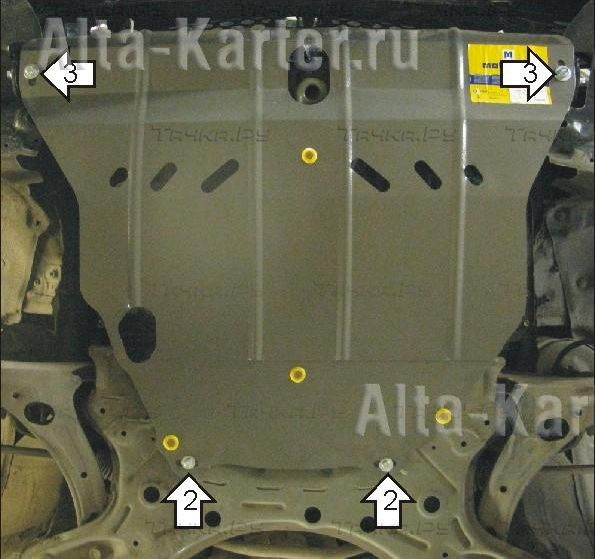 Купить запчасть MOTODOR - 04501 Защита для картера и КПП Toyota Matrix I передний привод 2002-2007