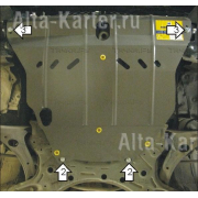 Купить MOTODOR - 04501 Защита для картера, КПП Geely Emgrand EC7 2012-2016