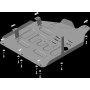 Купить MOTODOR 72702 Защита для предпускового подогревателя Volkswagen Caravelle T6.1 2019-2023