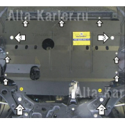 Купить MOTODOR - 01126 Защита для картера, КПП Mazda 3 II 2009-2013