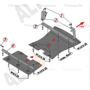 Купить ALFECO ALF3412AL4 Защита алюминиевая для картера и радиатора BMW Х1 E84 sDrive 2009-2015