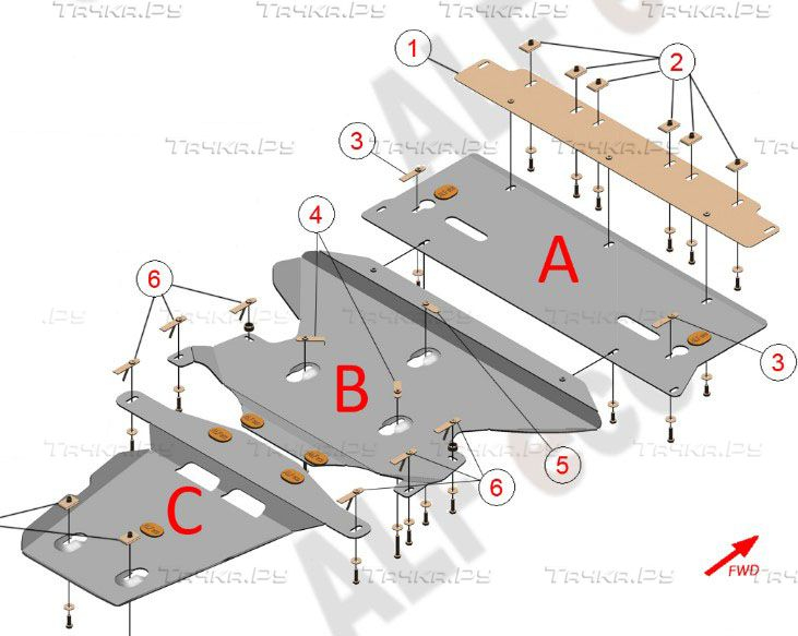 Купить запчасть ALFECO - ALF3046AL Защита алюминиевая для картера и КПП Audi A8 D5 2017-2023